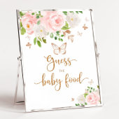 Blush gouden vlinder raden baby eten poster