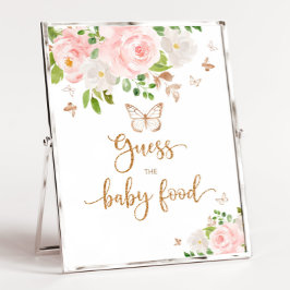 Blush gouden vlinder raden baby eten poster