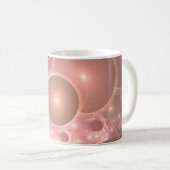 blush gradient van bellen koffiemok (Voorkant rechts)