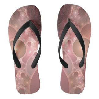 blush gradient van bellen teenslippers