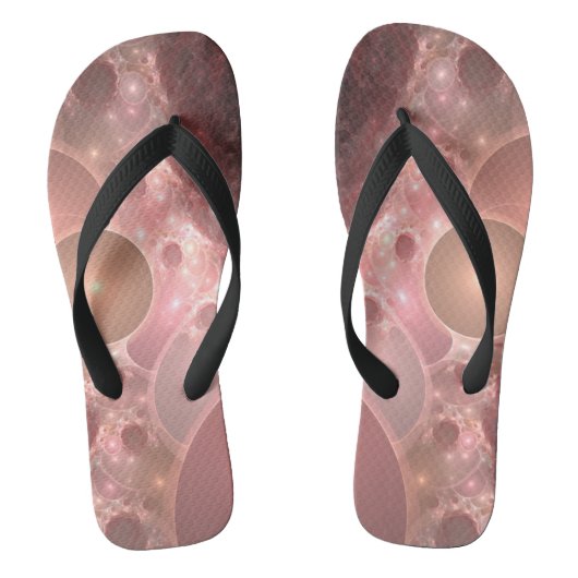 blush gradient van bellen teenslippers (Voetbed)