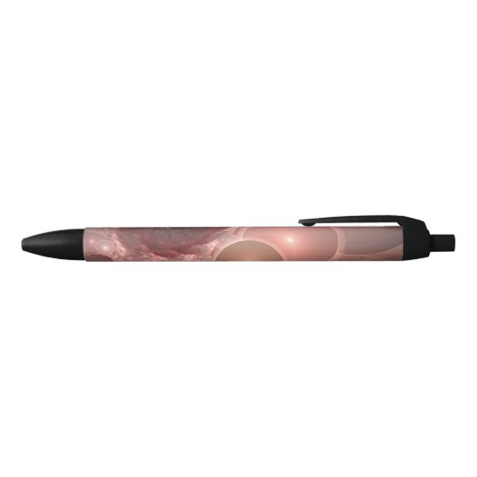 blush gradient van bellen zwarte inkt pen