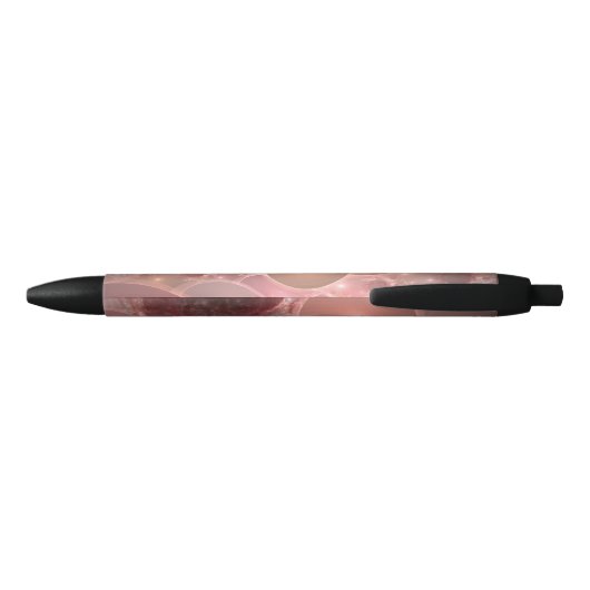 blush gradient van bellen zwarte inkt pen (Achterkant)
