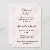Blush Graduation Invitation Kaart (Voorkant)