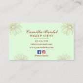 Blush Green loyalty Card for Salon & Beauty Artist (Achterkant)