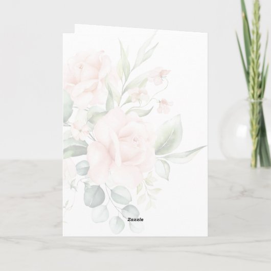 Blush & Green Spring Jewish Hebrew Chuppah (Achterkant)