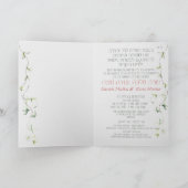 Blush & Green Spring Jewish Hebrew Chuppah (Binnen)