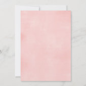 Blush grey floral waterverf elegante bruiloft kaart (Achterkant)