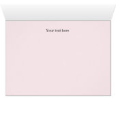 Blush & Grey Floral Weddenschap Hartelijk dank (Binnen Horizontaal (Onder))