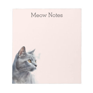 Blush Grey Kitty Kat Notitieblok