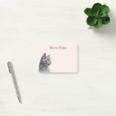 Blush Grey Kitty Kat Post-it® Notes (Kantoor)