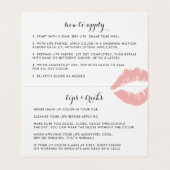 Blush & Grey Lip Product Distributeur Tips & Trick Visitekaartje (Binnenkant ongevouwen)