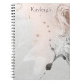 Blush Grey Stone Abstract Notitieboek (Voorkant)