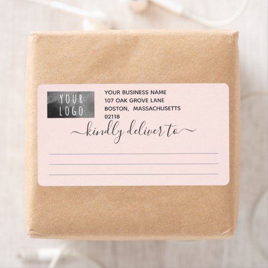  Blush Grey vriendelijk leveren aan Logo Verzendin Etiket (Insitu)