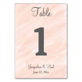 Blush Grey Waterverf Trouwtafel No. Kaarten