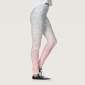 Blush Grijs Prinses Glitter #1a (Faux Glitter) Leggings (Rechts)