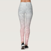 Blush Grijs Prinses Glitter #1a (Faux Glitter) Leggings (Achterkant)