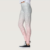 Blush Grijs Prinses Glitter #1a (Faux Glitter) Leggings (Links)