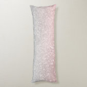 Blush Grijs Prinses Glitter #1a (Faux Glitter) Lichaamskussen (Achterkant (Verticaal))