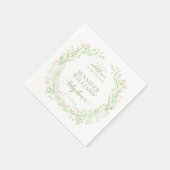 Blush groen klein wildflower baby meisje douche servet (Hoek)