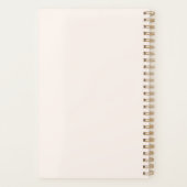 Blush & Groene Monogram Groene Krans & Strik Planner (Achterkant)