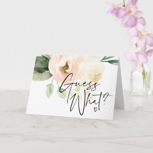 Blush Guess Wat Zwangerschap Aankondiging Onthulle (Orchidee)