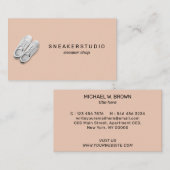 Blush Gym Walking Trekking Sport Sneaker Shoes Visitekaartje (Voorkant / Achterkant)