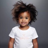 Blush Hand Getekende Boog Meisje Verjaardag Kinder Shirts