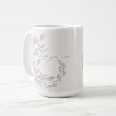 Blush Hand Getrokken Botanische Liefde U Meer Quot Koffiemok (Voorkant links)