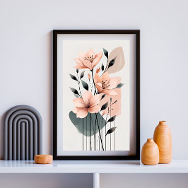 Blush Harmony Botanicals Foto Afdruk