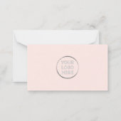 Blush Hartelijk dank voor de ondersteuning van mij Notitiekaartje (Achterkant)