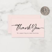 Blush Hartelijk dank voor de ondersteuning van mij Notitiekaartje (Voorkant / Achterkant in situ)