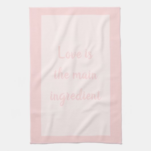 Blush Haven - Wit Theedoek (Verticaal)