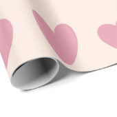 Blush heart-patroon cadeaupapier (Rol Hoek)