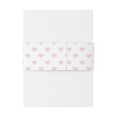 Blush heart-patroon uitnodigingen wikkel (Achterkant Voorbeeld)