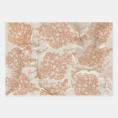 Blush Heirloom Heart Pattern Loving Keepsake Wrap Inpakpapier Vel (Voorkant)