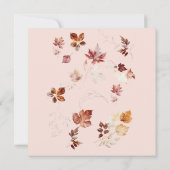 Blush herfst bruids brunch & bubble champagne kaart (Achterkant)