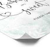 Blush herten roze sneeuwvlokken Baby's zijn zoet P Poster (Hoek)