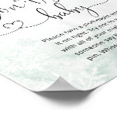 Blush herten roze winter Zeg niet baby spel Poster (Hoek)