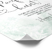 Blush herten sneeuwvlokken Pacifier jacht spel Pos Poster (Hoek)