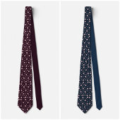 Blush Hexagon Geometric Dark Plum Tie Stropdas