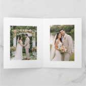 Blush Hibiscus Garden Wedding Bedankkaart (Binnen)