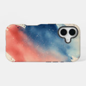 Blush Horizon" – Waterverf Gradient telefoonhoesje iPhone 16 Hoesje (Achterkant horizontaal)