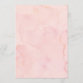 Blush hortensia bruiloft welkom routebeschrijving  programmakaart (Achterkant)