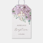 Blush hortensia doop cadeau Labels Cadeaulabel (Voorkant)