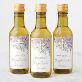 Blush hortensia doop wijn etiket (Flessen)