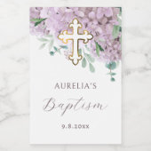 Blush hortensia doop wijn etiket (Enkel label)