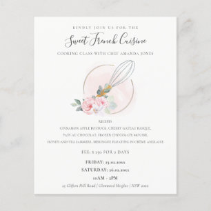 Blush Houten Garde Florale Bakkerij Kookles Flyer