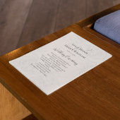 Blush Huwelijksprogramma Elegante Bloemen