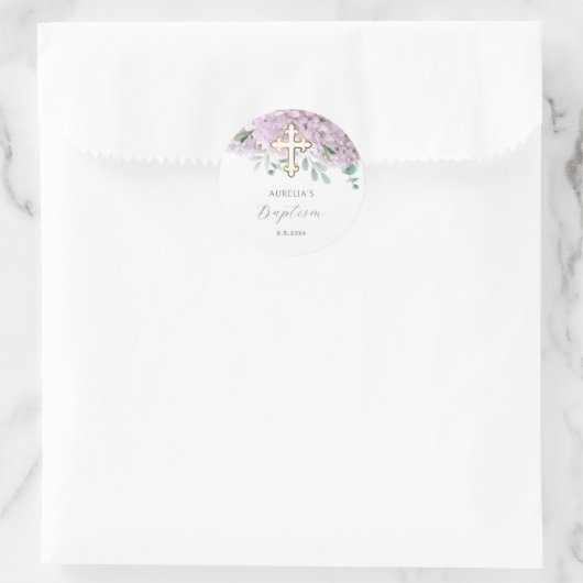 Blush Hydrangea Baptism Sticker (Tas)